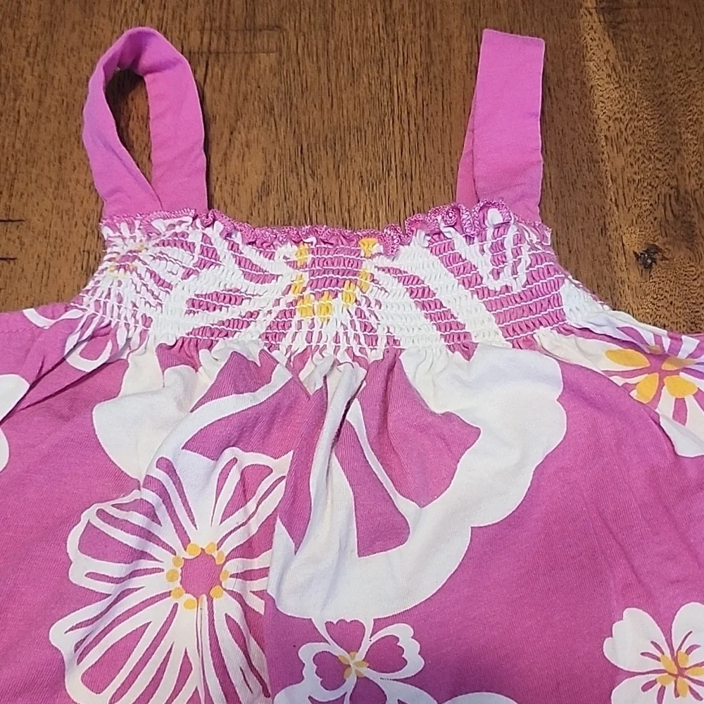 CARTER'S DRESSY PINK FLORAL TOP SZ 7A